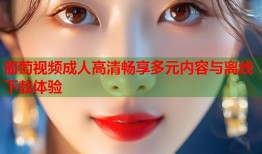 葡萄视频成人高清畅享多元内容与离线下载体验