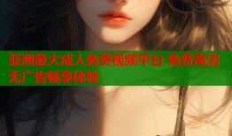 亚洲最大成人免费视频平台 免费高清无广告畅享体验
