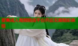 香蕉成人视频精选平台开启无限精彩体验
