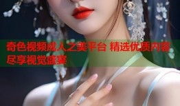 奇色视频成人之美平台 精选优质内容尽享视觉盛宴