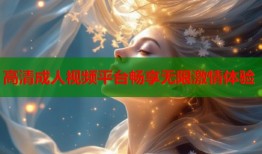 高清成人视频平台畅享无限激情体验