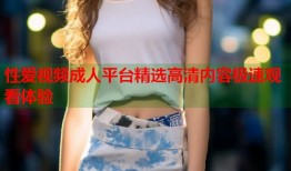 性爱视频成人平台精选高清内容极速观看体验