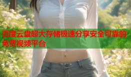 百度云盘超大存储极速分享安全可靠的免费视频平台