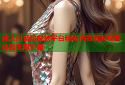 成人抖音短视频平台精彩内容随时观看体验无限乐趣
