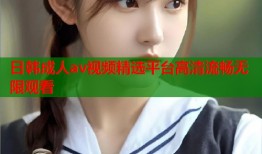 日韩成人av视频精选平台高清流畅无限观看