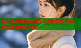 成人热视频极速播放与定制体验平台，畅享海量精彩内容