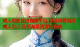 成人电影在线视频平台 极速观看高清成人大片 免费海量资源任你选