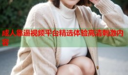 成人靠逼视频平台精选体验高清刺激内容