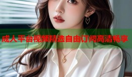 成人平台视频精选自由订阅高清畅享
