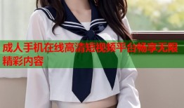 成人手机在线高清短视频平台畅享无限精彩内容