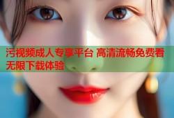 污视频成人专享平台 高清流畅免费看无限下载体验