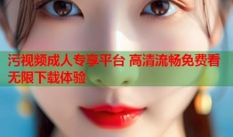 污视频成人专享平台 高清流畅免费看无限下载体验