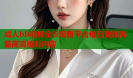 成人bb视频全长观看平台每日更新海量高清精彩内容