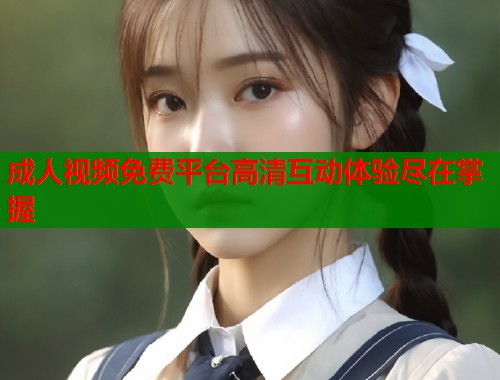 成人视频免费平台高清互动体验尽在掌握